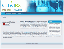 Tablet Screenshot of clinirxtangent.com